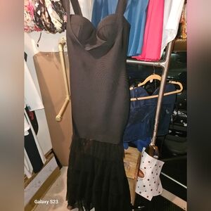 Fashion Nova Elegant Black Maxi Dress